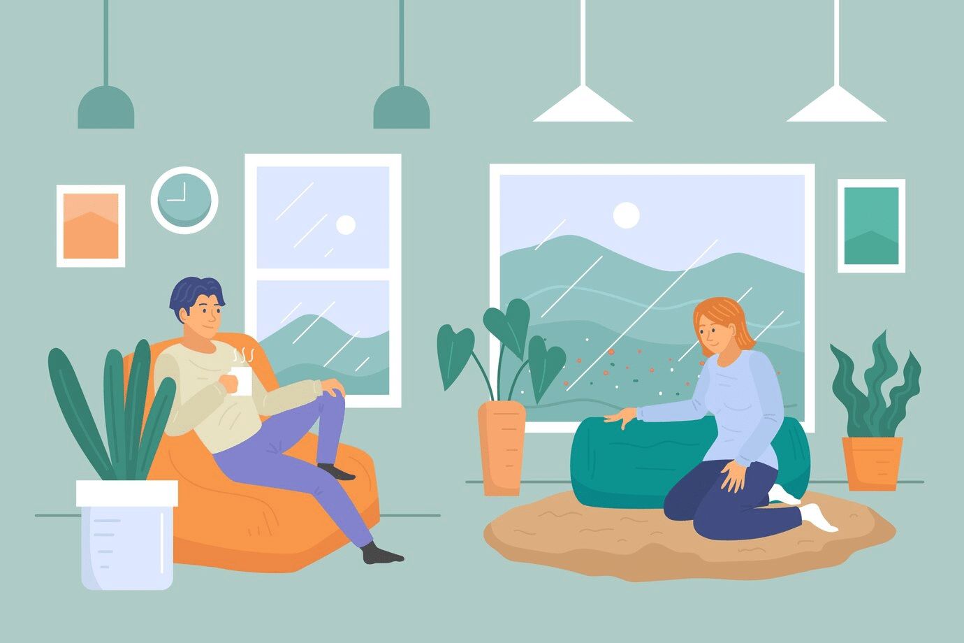 relaxing home lighting