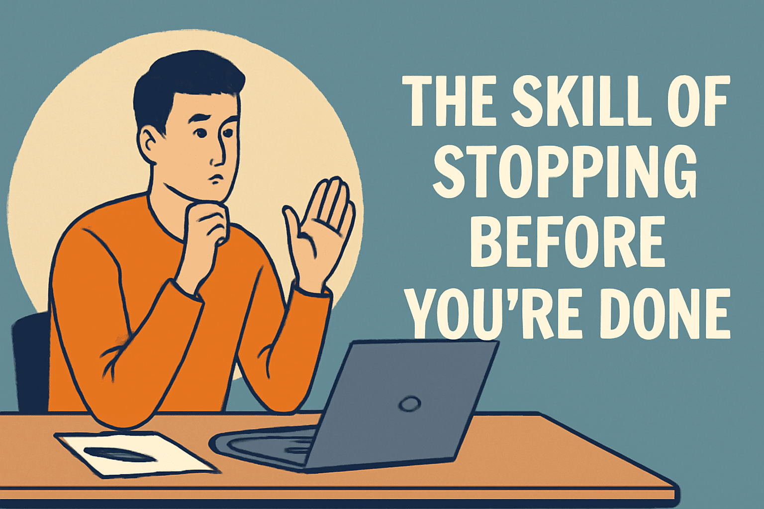 The Skill of Stopping Before You’re Done: Why Knowing When to Pause Can Be More Powerful Than Pushing Through