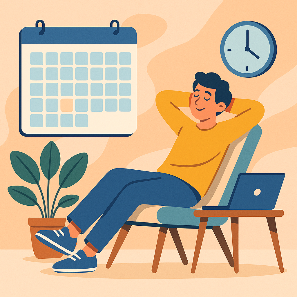 How to Add More Empty Space to Your Weekly Schedule