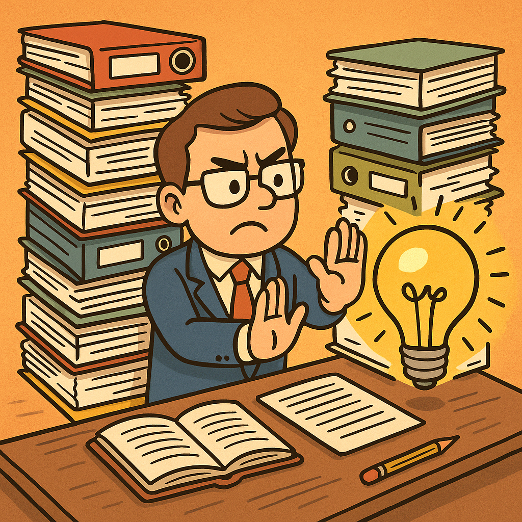 Why Over-Preparation Can Block Innovation