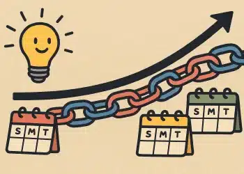Idea chains form over weeks, not days