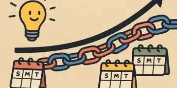 Idea chains form over weeks, not days