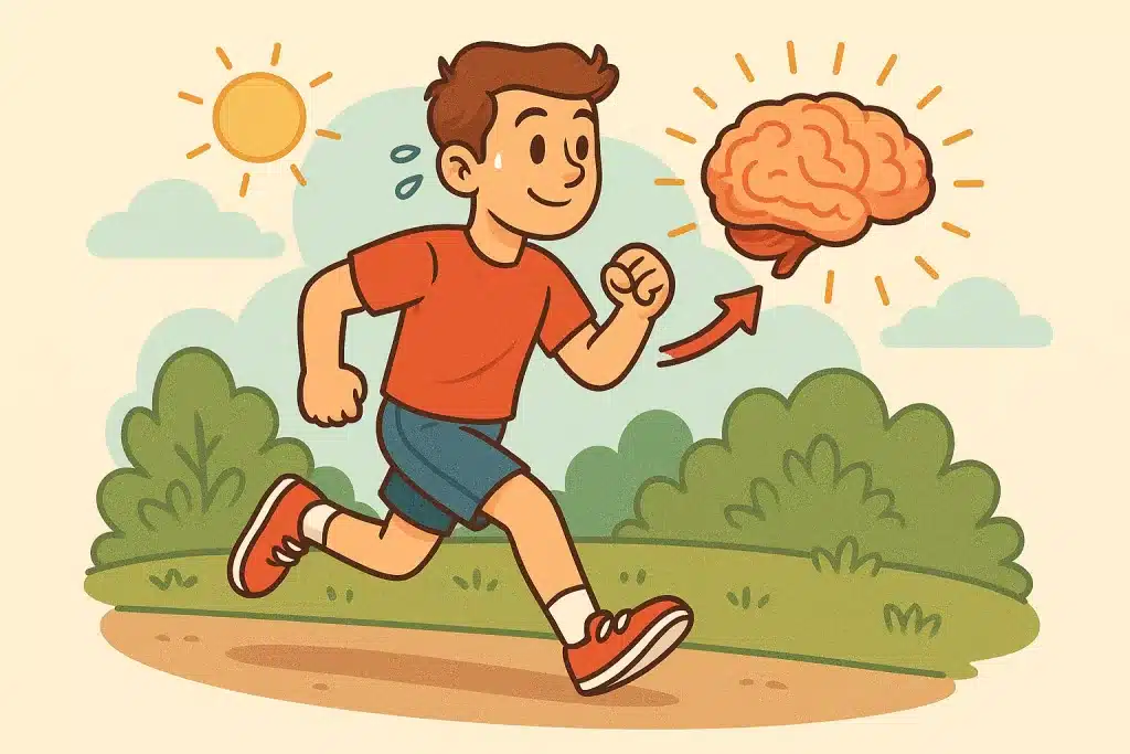 Regular physical movement stimulates mental focus