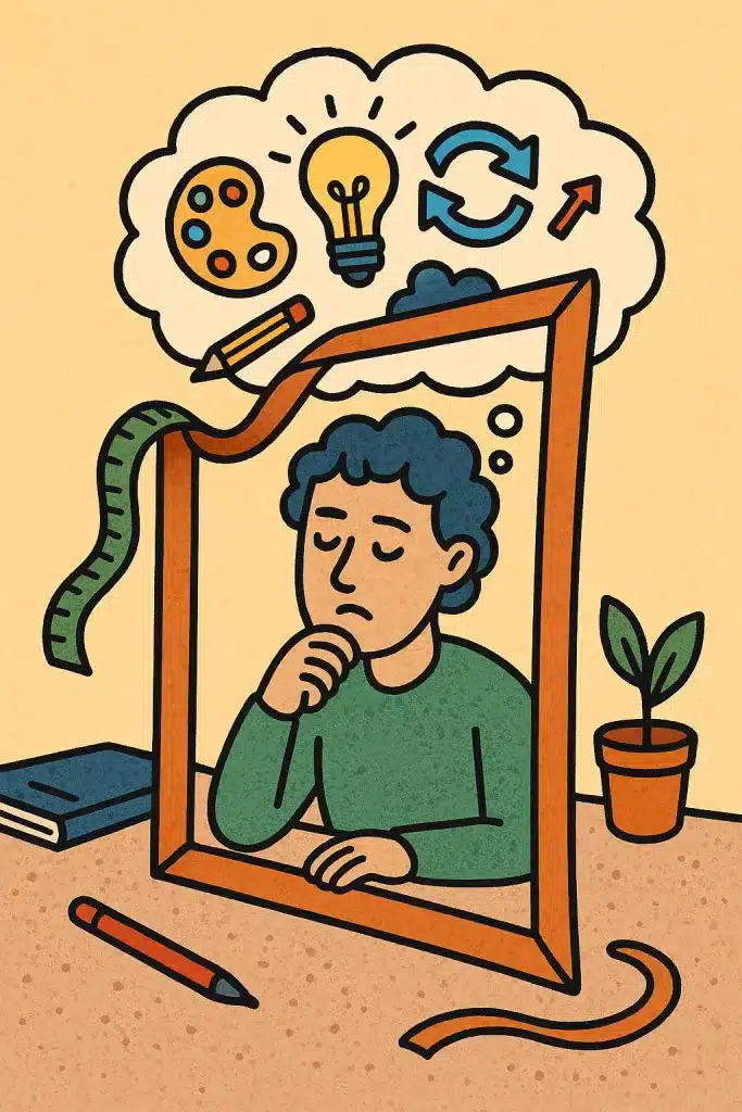 creative reflection needs a flexible frame