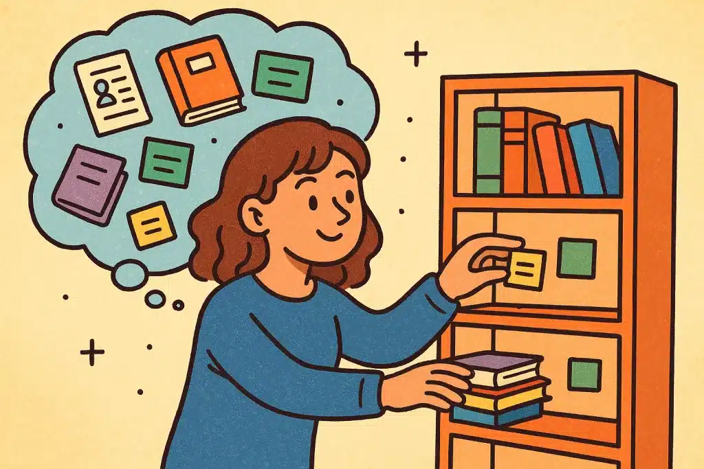knowledge organizes through gentle curation