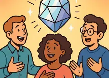 ideas crystallize through sharing