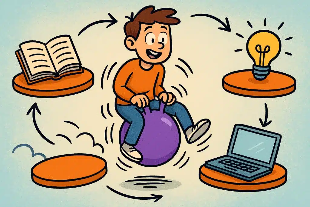 topic bouncing prevents cognitive burnout