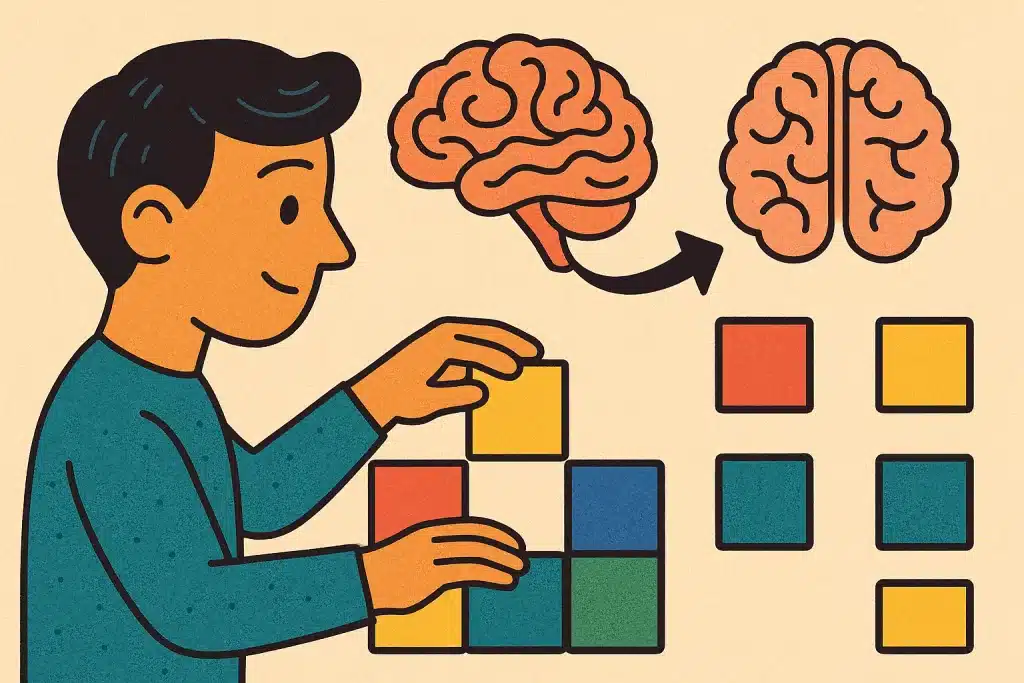 visual spacing affects mental structure