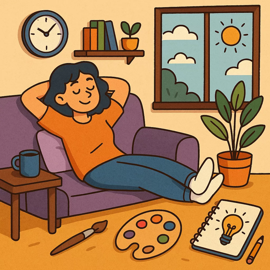 Creating time for yourself boosts your creativity