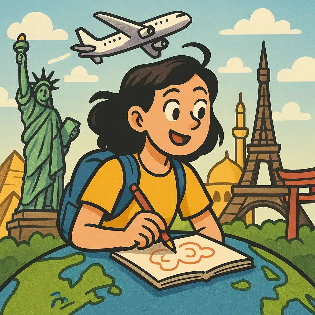 Traveling the world boosts your perspective and creativity