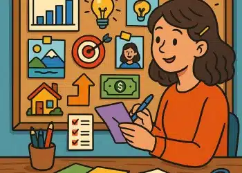 creating a vision board to help achieve your goals