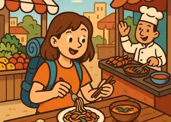 exploring local cuisine while traveling