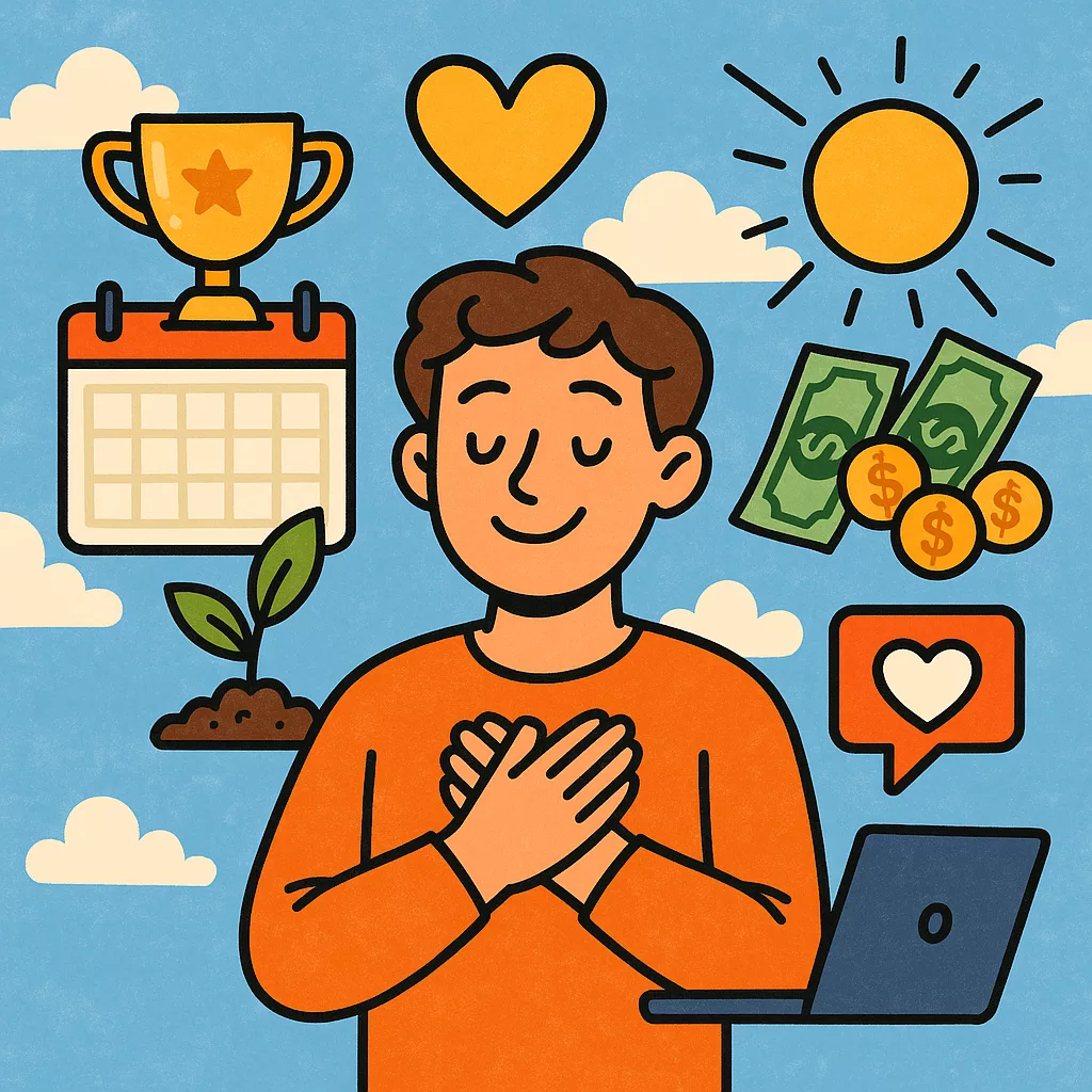 “gratitude daily for focus and career success”