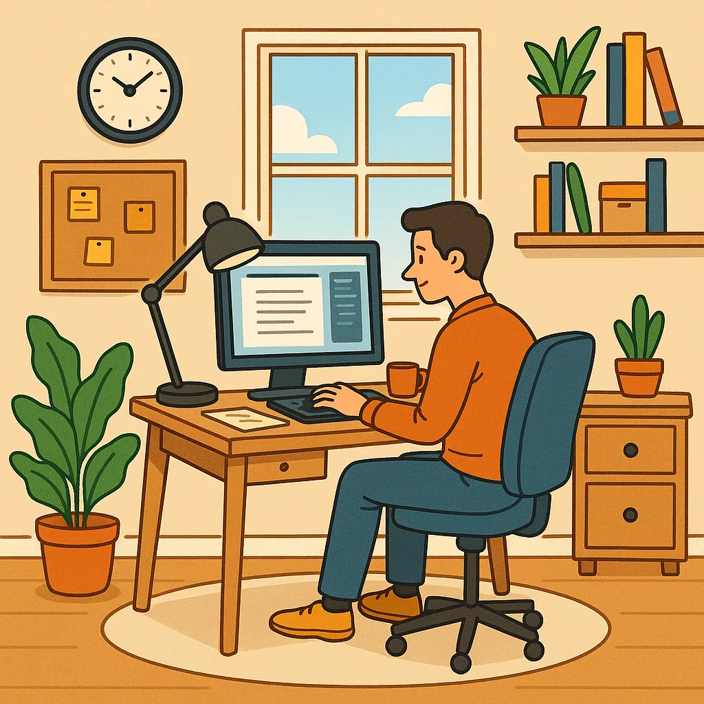 Quick Recap: 8 Trendy Moves to Max Out Productivity 1. Biophilic Design: Plants + Natural Materials = Chill Focus Zone Transform your workspace with living elements that naturally reduce stress and boost focus. A single desk plant can increase concentration by 15% while lowering cortisol levels. Integrate natural wood textures, maximize natural light, and choose air-purifying plants like snake plants or pothos that thrive in office conditions. 2. Acoustic Enhancements: Quiet Equals Fewer Brain Flops Sound pollution silently kills productivity by forcing your brain to waste energy filtering noise. Go beyond basic noise-canceling headphones with sound-absorbing panels, calibrated white noise machines, and acoustic furniture. Create sound zones: complete silence for deep work, ambient sounds for creativity. 3. Smart Tech: AI and Automation Doing the Boring Bits Leverage intelligent systems to eliminate mundane tasks that drain mental bandwidth. Use AI-powered email sorting, smart scheduling assistants that optimize your calendar for peak hours, and automated workflow triggers. Focus your human creativity where it matters most. 4. Flexible Layout: Your Space Should Flow with You Ditch rigid desk setups for dynamic spaces that adapt throughout your day. Create micro-environments: standing area for energetic tasks, comfortable seating for reflection, traditional desk for focused computer work. Use modular furniture that reconfigures quickly to match your energy and tasks. 5. Digital Minimalism: Tidy Device, Tidy Mind Ruthlessly curate your digital environment for maximum cognitive clarity. Streamline to essential apps only, implement consistent naming conventions, and establish boundaries that prevent information overload. Clean interfaces support focus rather than creating distraction. 6. AI Focus Tools: Block Distractions Before They Blitz Your Attention Deploy intelligent distraction management that learns your weakness patterns and intervenes before you lose focus. Modern tools analyze browsing habits, recognize flow states, and protect them from interruption with gentle redirects rather than harsh blocks. 7. Ergonomics: Support Your Body So It Doesn't Revolt Mid-Afternoon Physical comfort directly impacts cognitive performance. Address ergonomics proactively with dynamic seating, proper monitor positioning, natural hand-position setups, and circadian rhythm lighting. Your workspace should energize, not exhaust your body. 8. Hybrid Awareness: Your Office Must Flex for Tomorrow's Blend of Remote and In-Office Life Design seamless transitions between solo deep work and collaborative video sessions. Consider camera angles, consistent lighting for virtual meetings, reliable backup connections, and spaces that work equally well for individual tasks and remote collaboration.