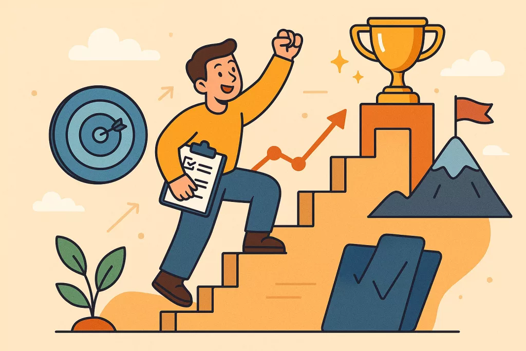 setting goals and tracking progress leads to success